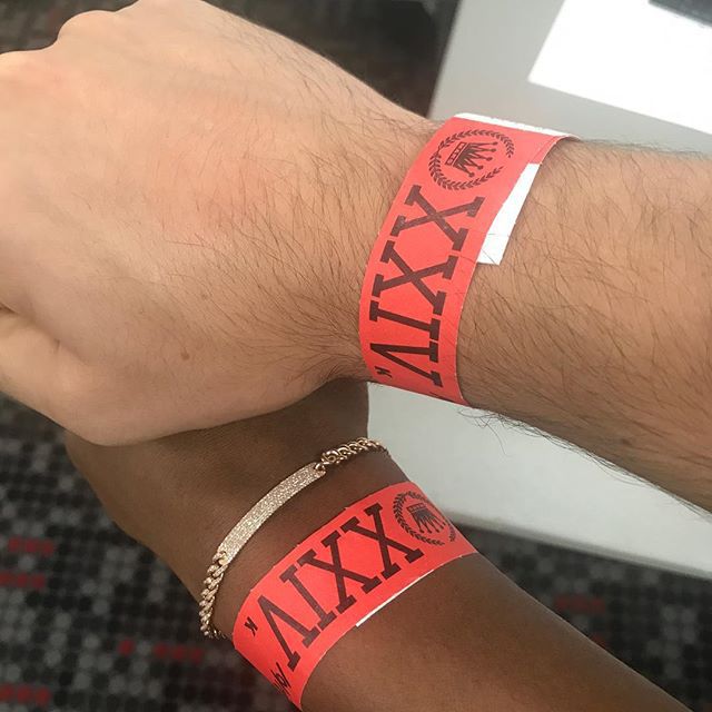 Serena Williams and Alexis Ohanian concert bracelets