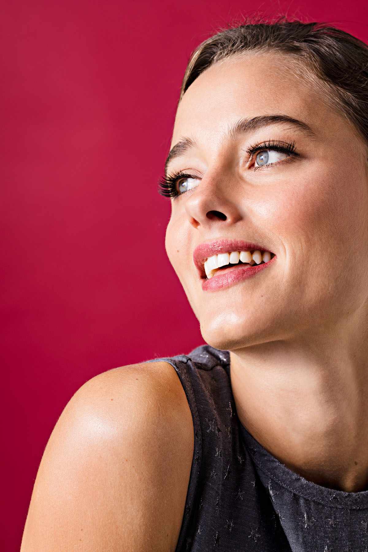 woman smiling