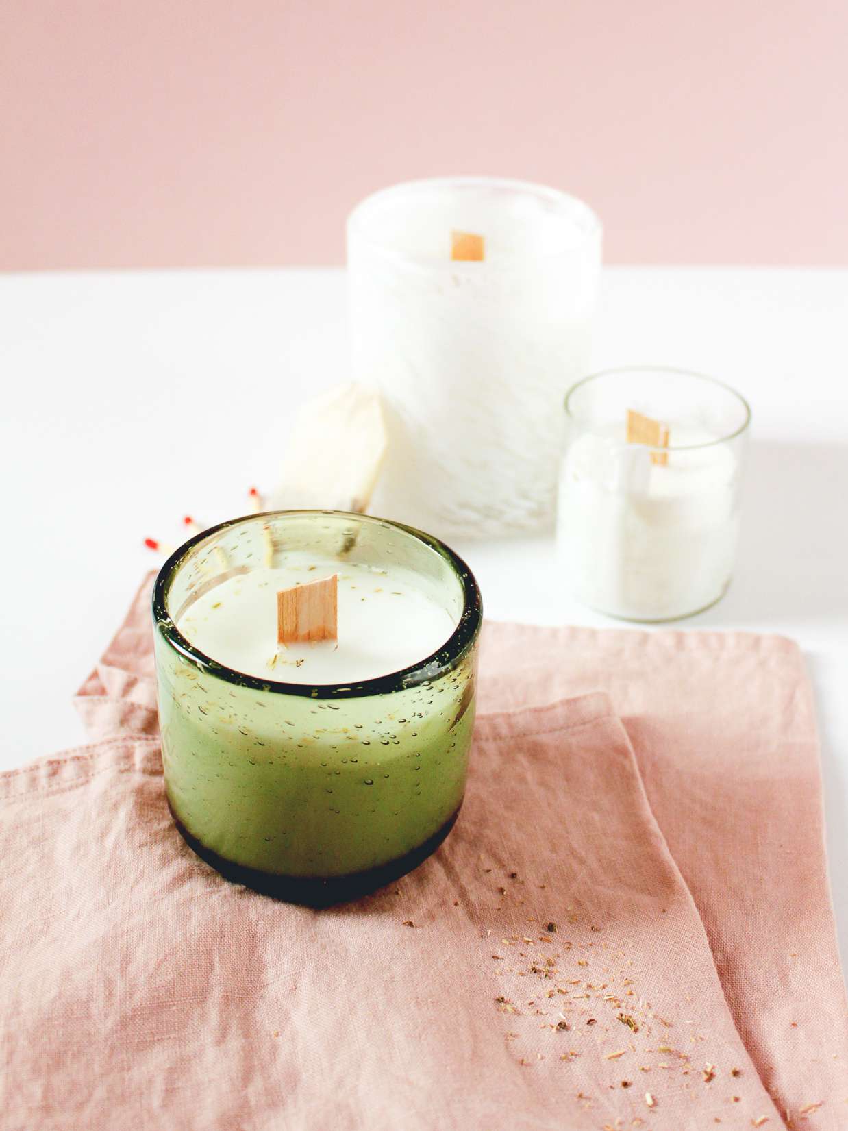 diy tea scented candle