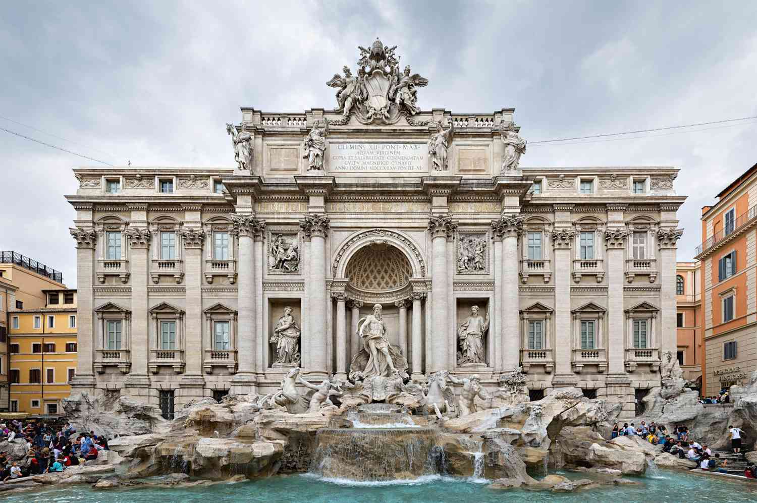 romantic destination italy rome trevi fountain