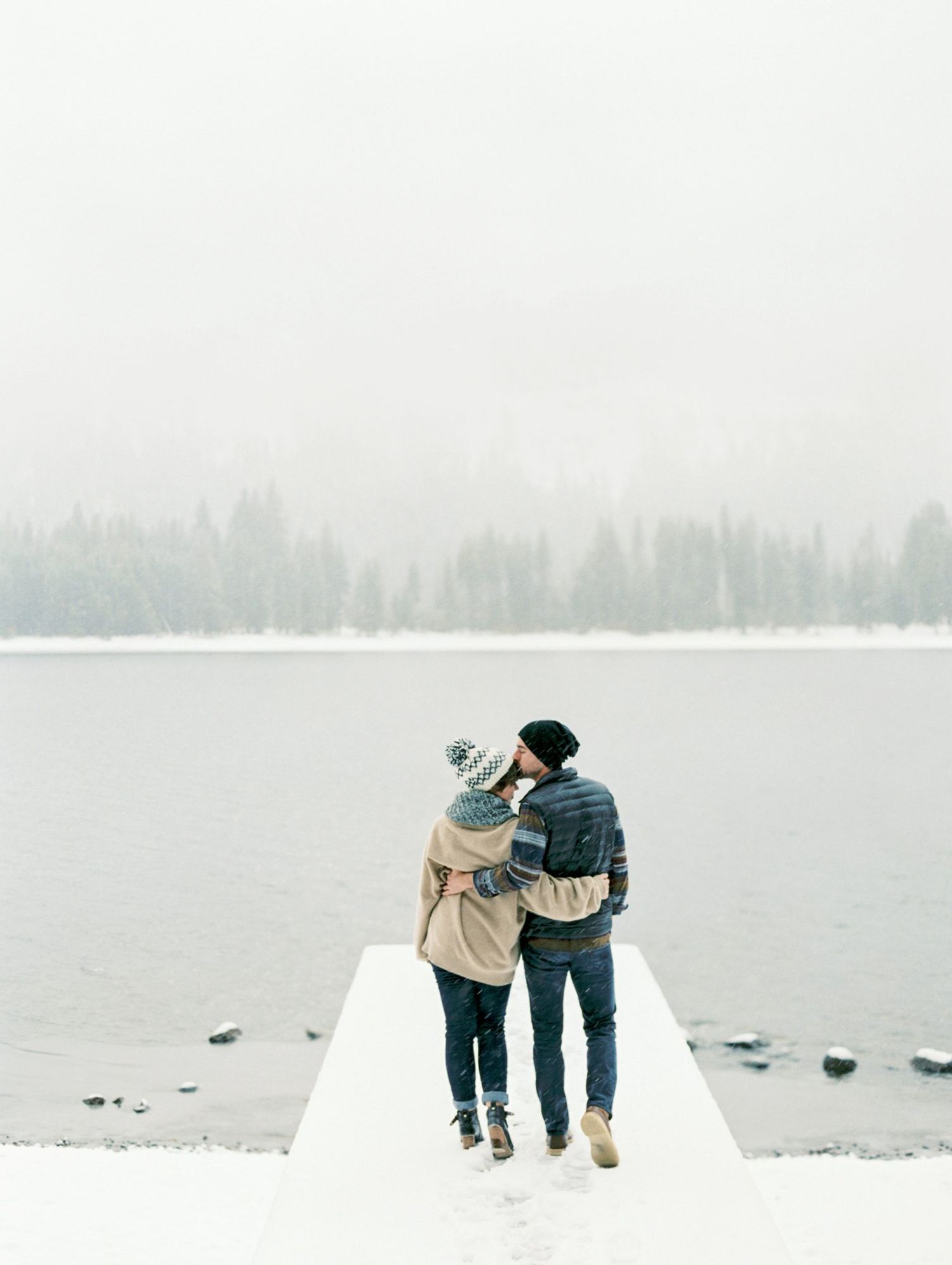 couple by lake