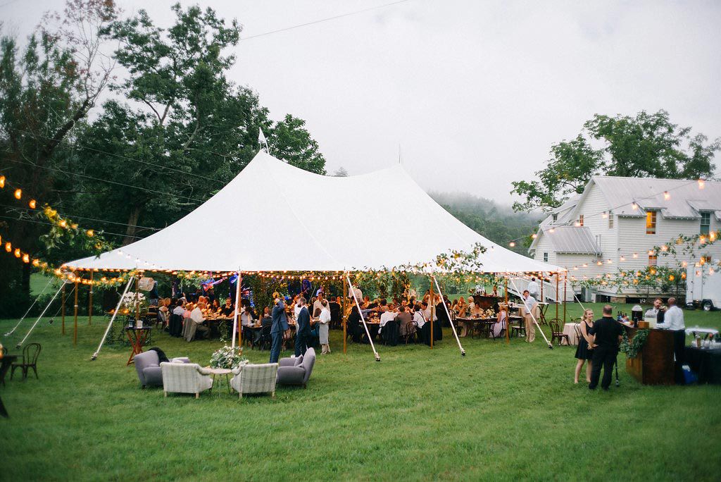 outdoor tent reception
