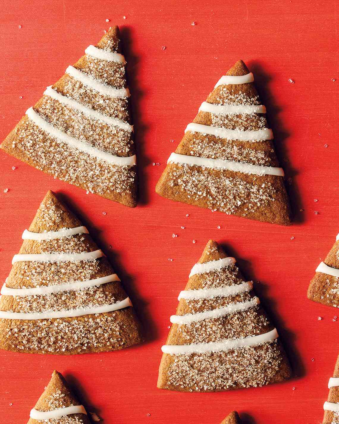Gingerbread Trees with Lemon Icing
