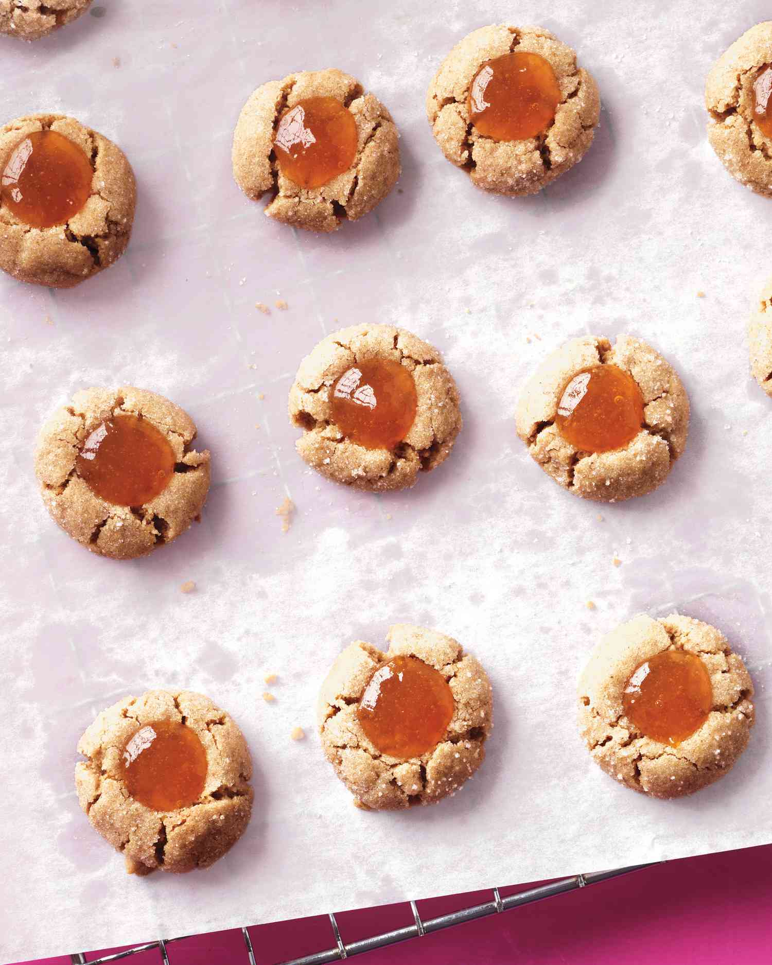 Almond and Apricot Thumbprint Cookies