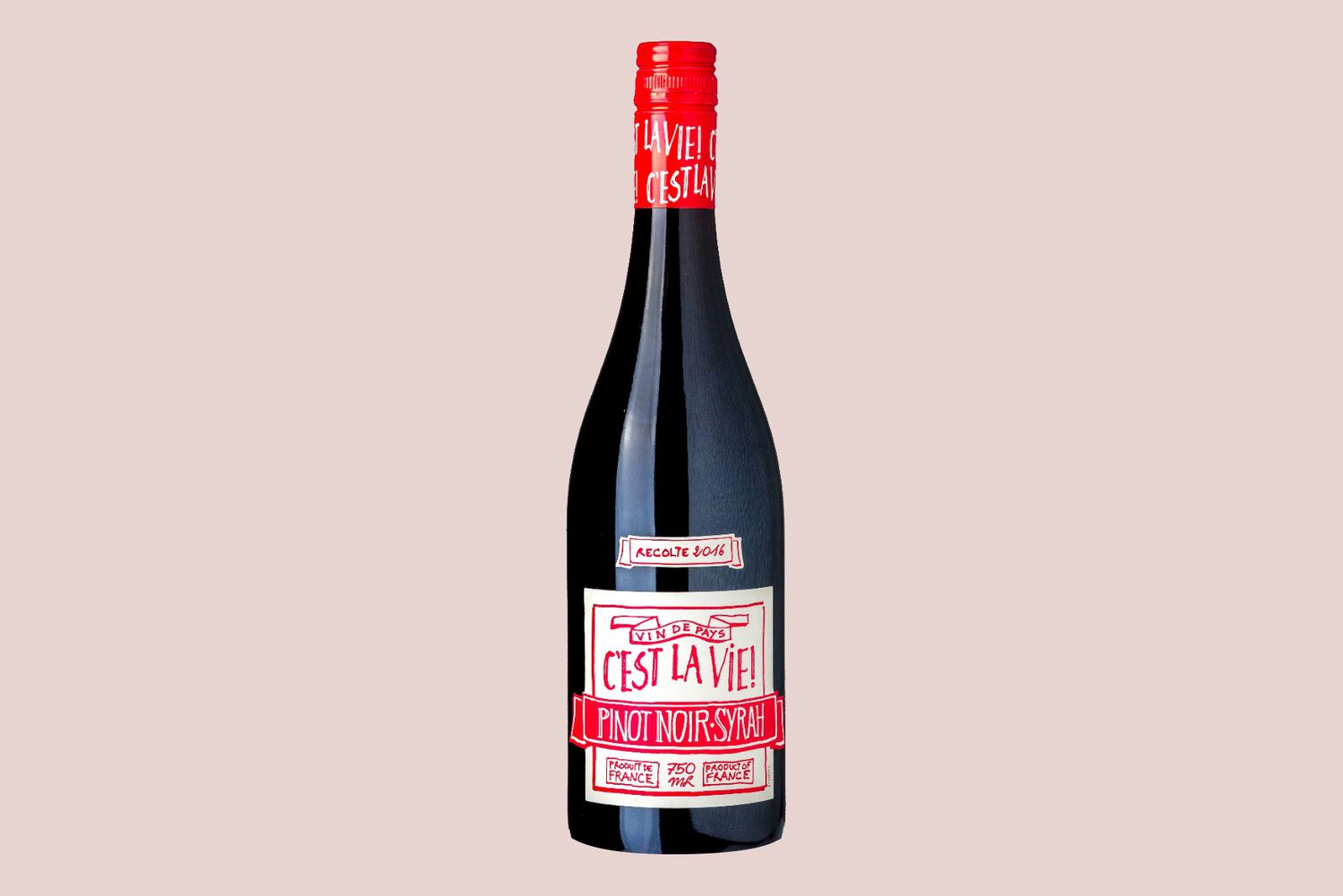 Cest La Vie Pinot Noir Syrah wine bottle