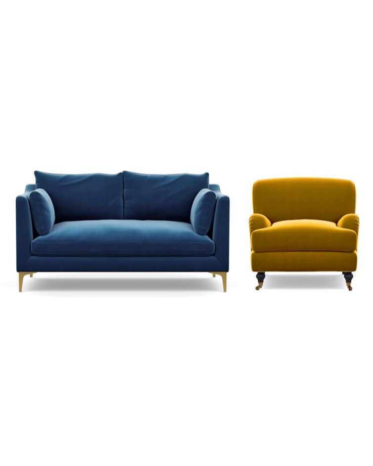 caitlin sapphire couch rose citrine chair