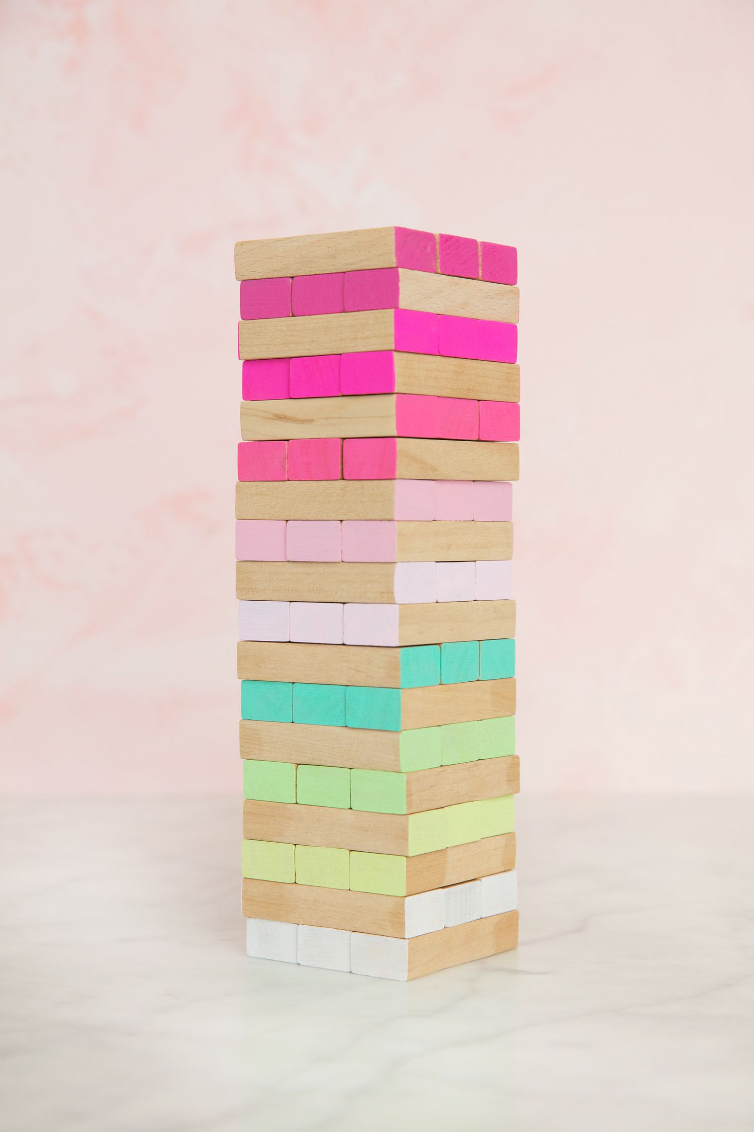 ombre tumbling tower game