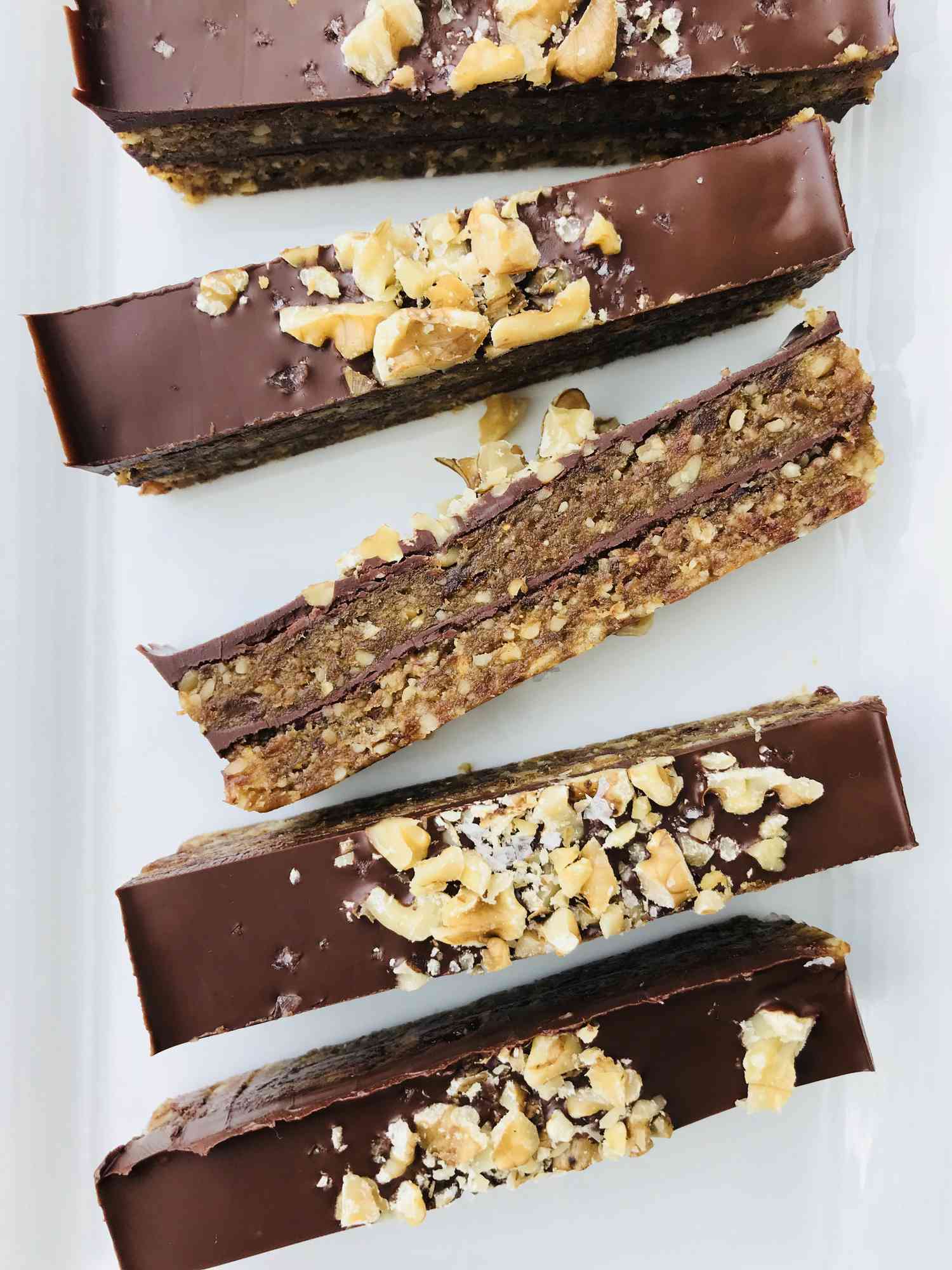 dark chocolate-walnut bars
