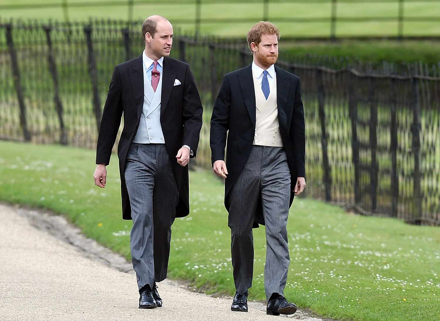 Prince William and Prince Harry at Pippa Middleton wedding