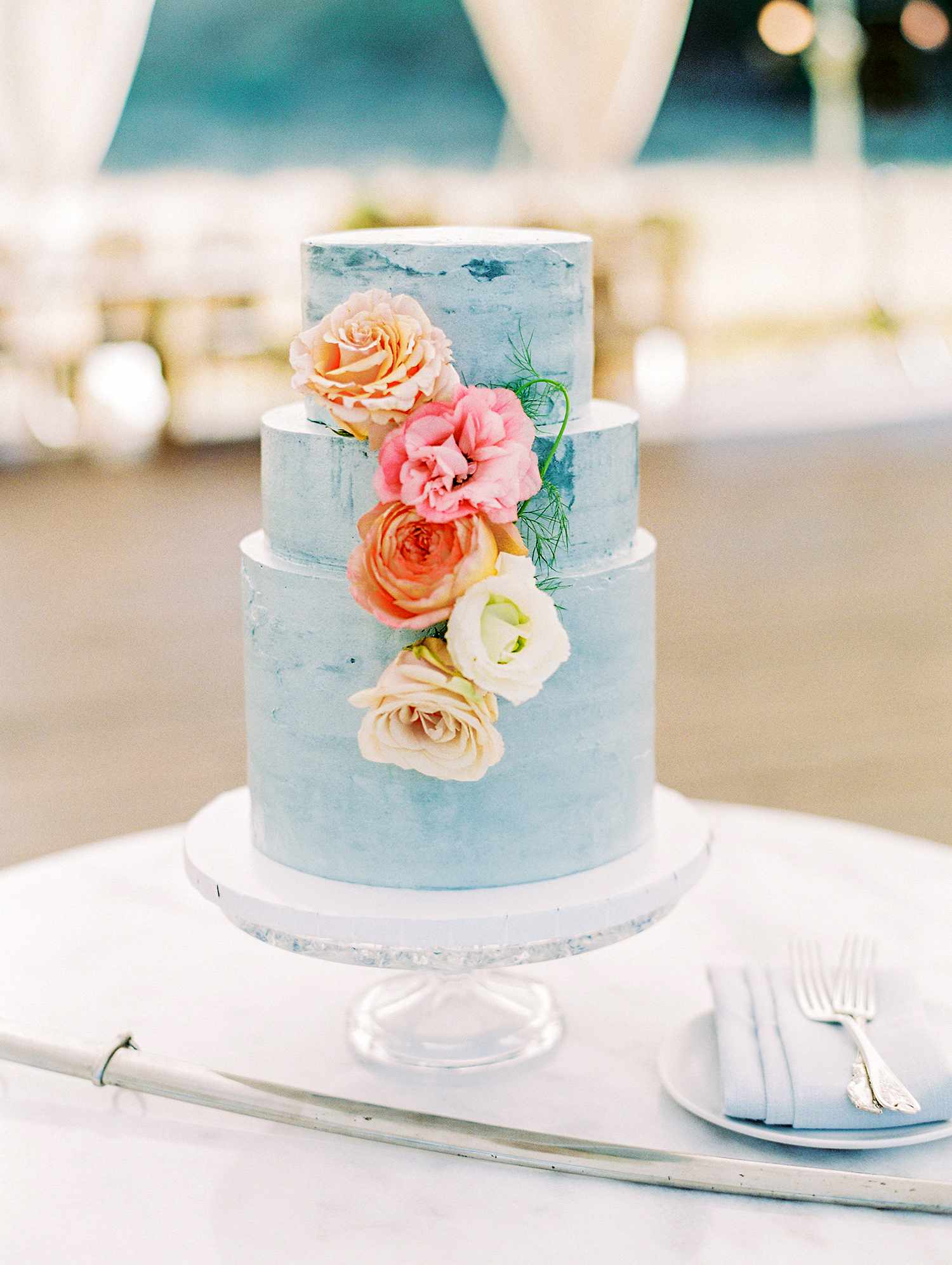 caitlin amit wedding blue cake