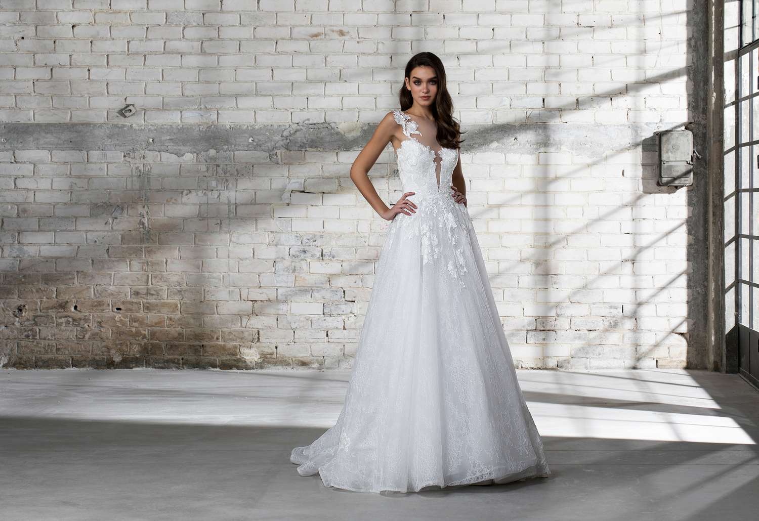 pnina tornai wedding dress spring 2019 a-line sleeveless embellished