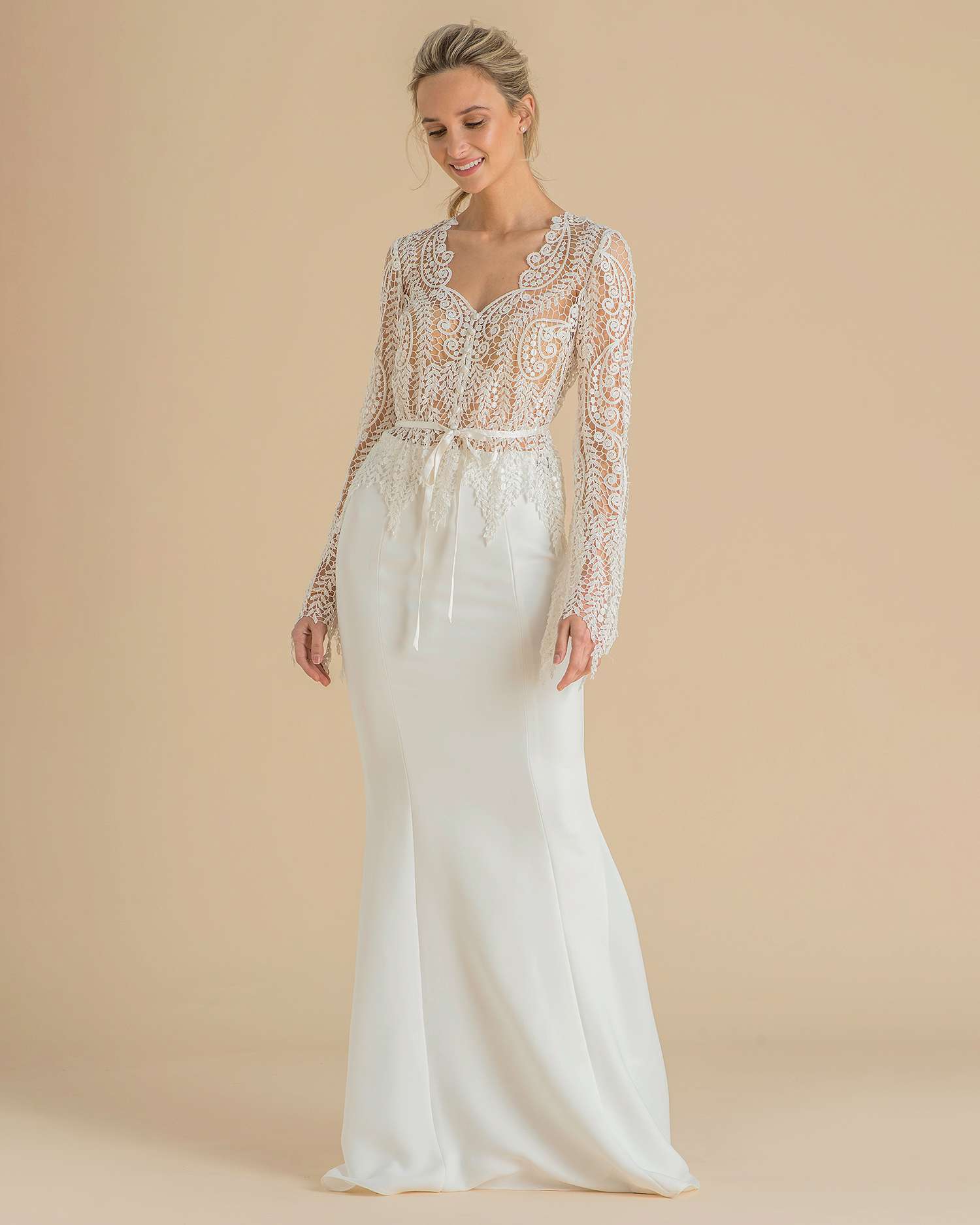 catherine deane wedding dress spring 2019 lace net top