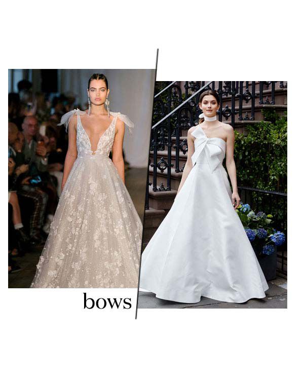 Spring 2019 Bridal Fashion Week Bows Trend