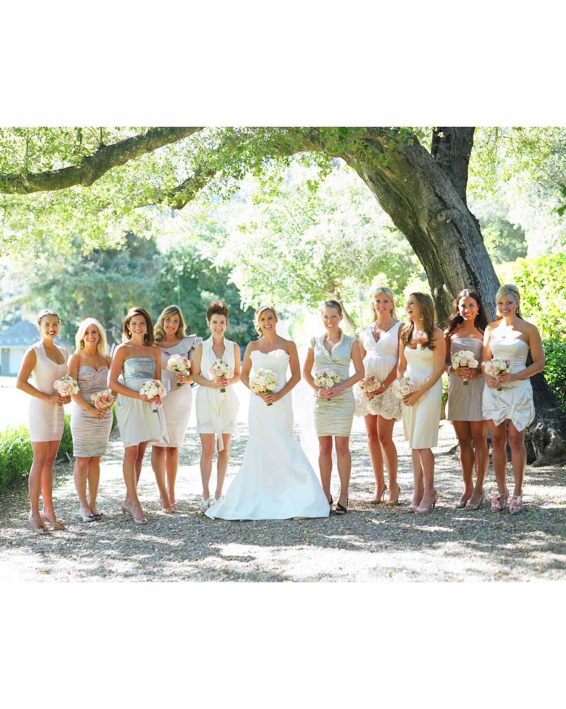 modern wedding bridal party color palette