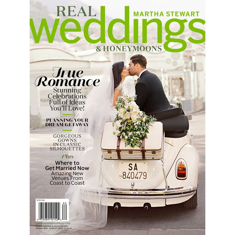 Martha Stewart Real Weddings and Honeymoons Spring 2018 Magazine Cover