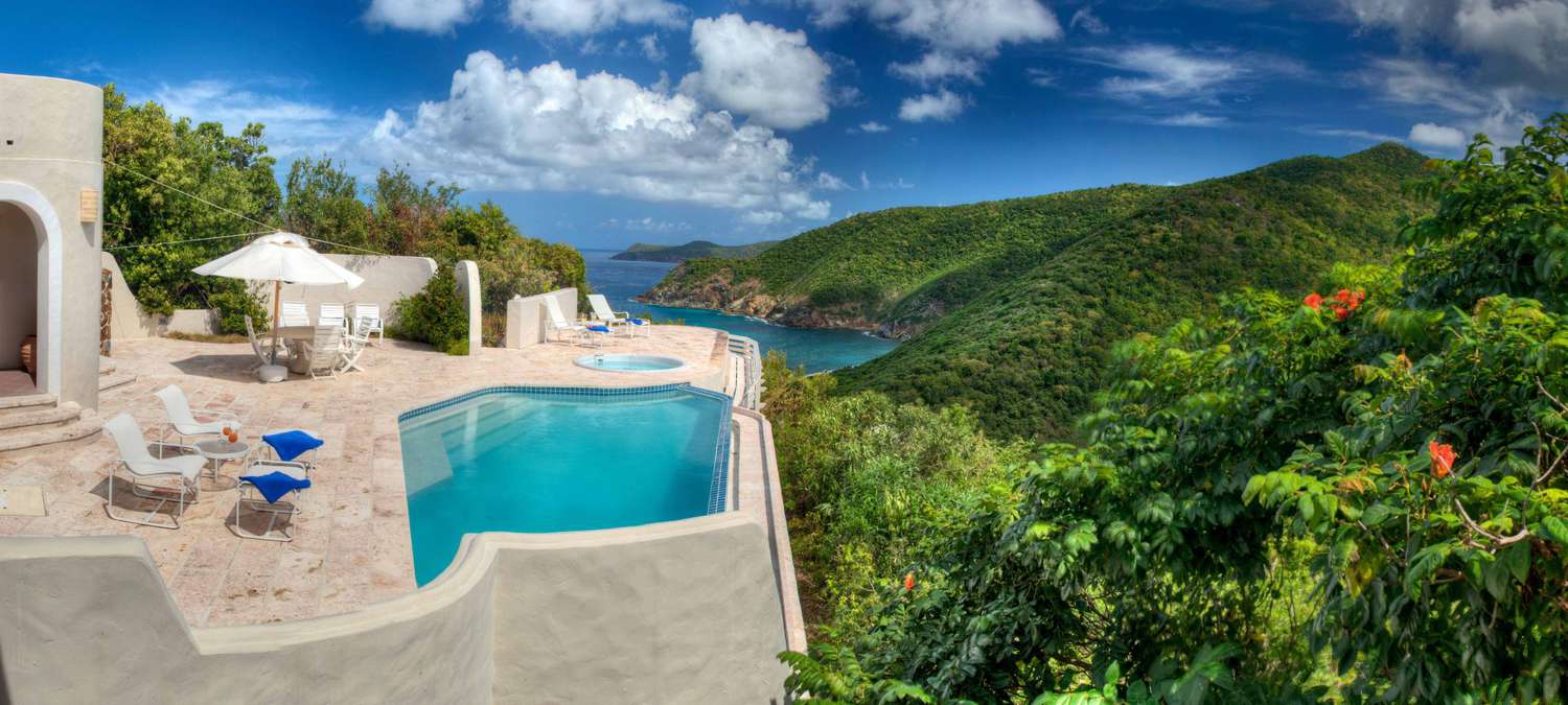 private island honeymoons guana island villa harbor pool