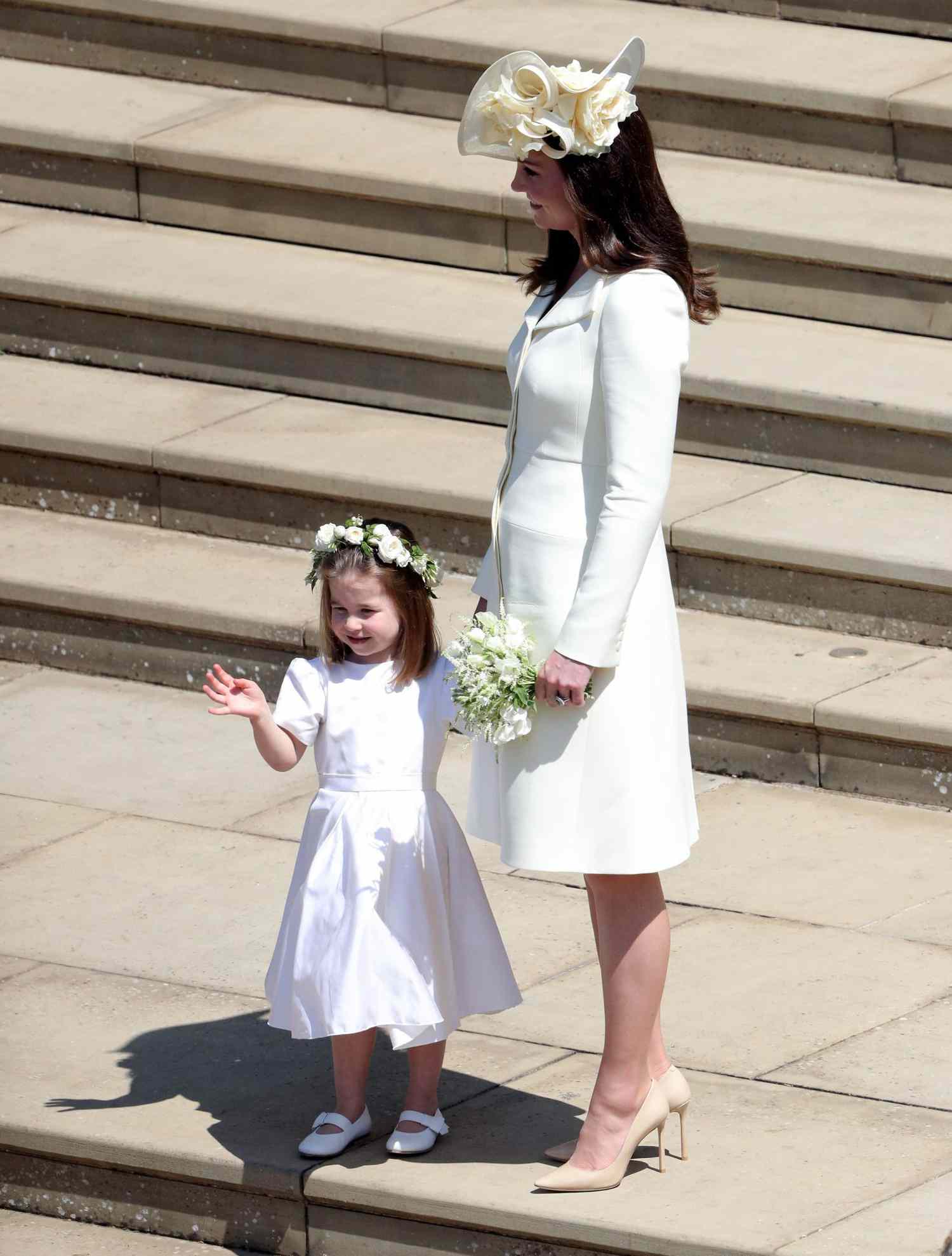 Kate Middleton and Princess Charlotte royal wedding 2018