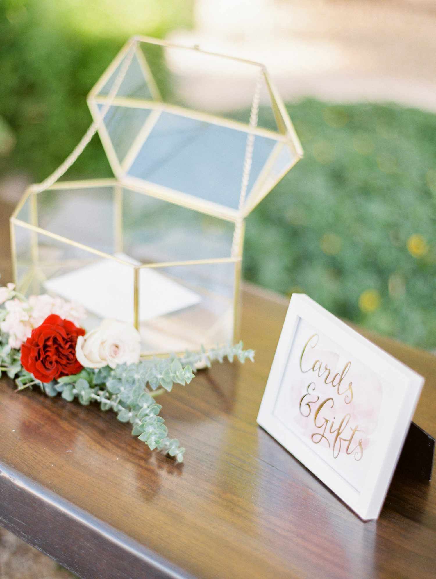 wedding gift tables rachel solomon photography geometric vessel