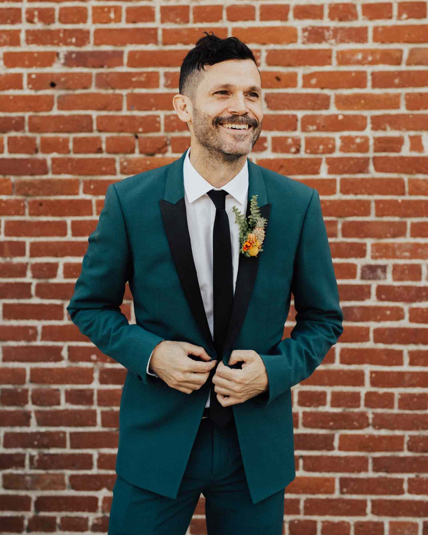 Green-and-Black Suit
