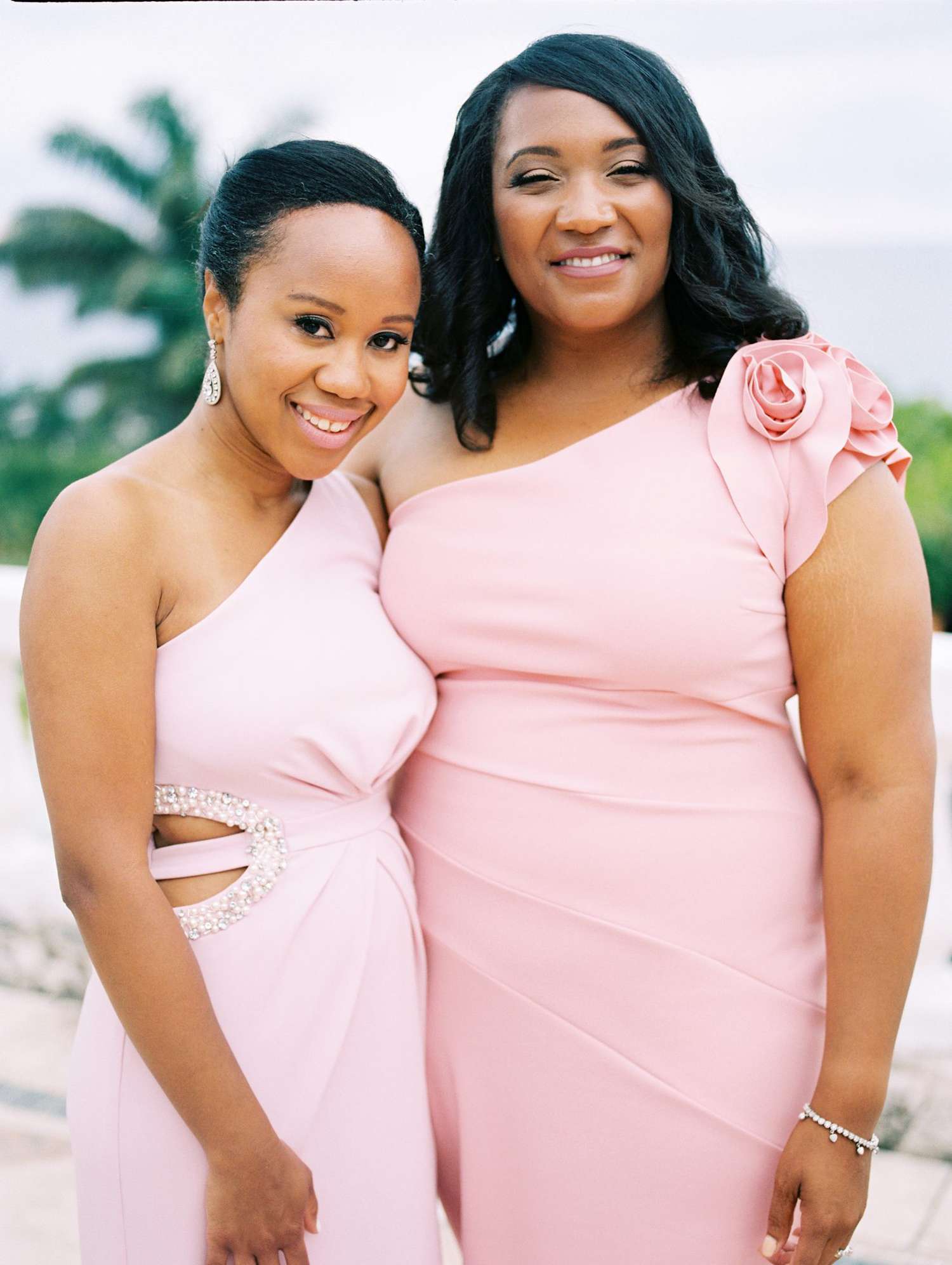 porsha terry wedding jamaica bridesmaids pink