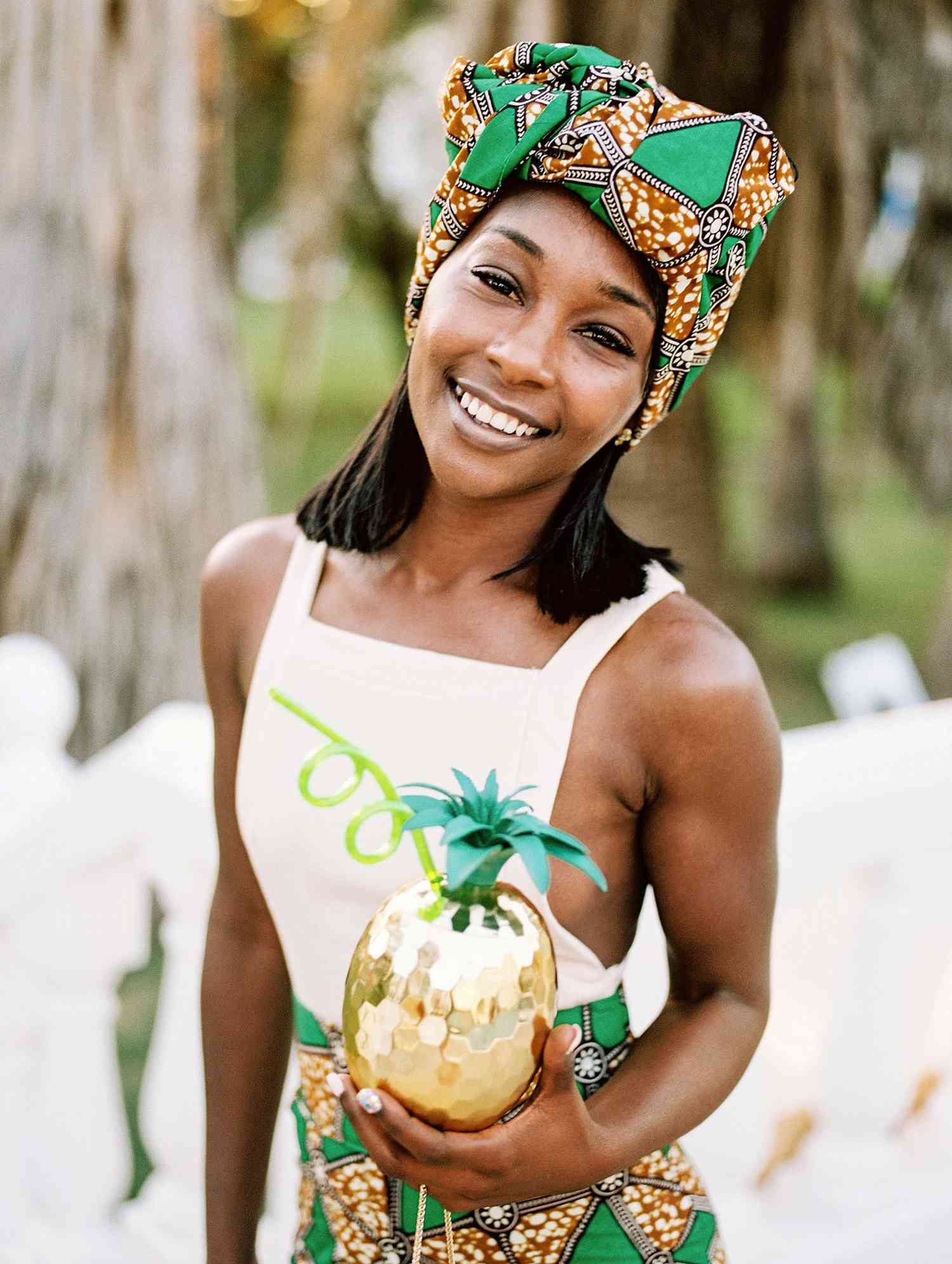 porsha terry wedding jamaica sister african dress