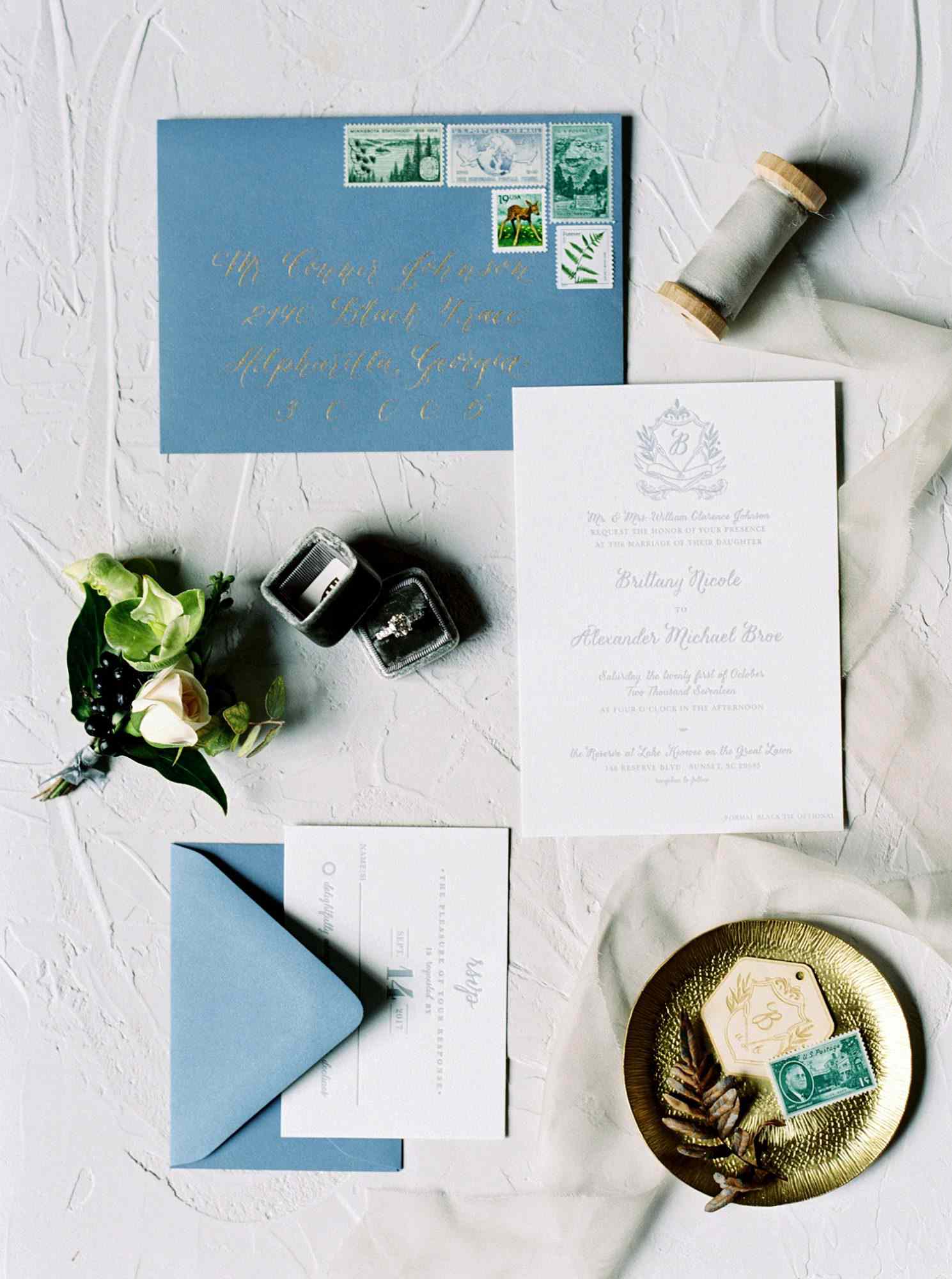 brittany alex wedding invitation