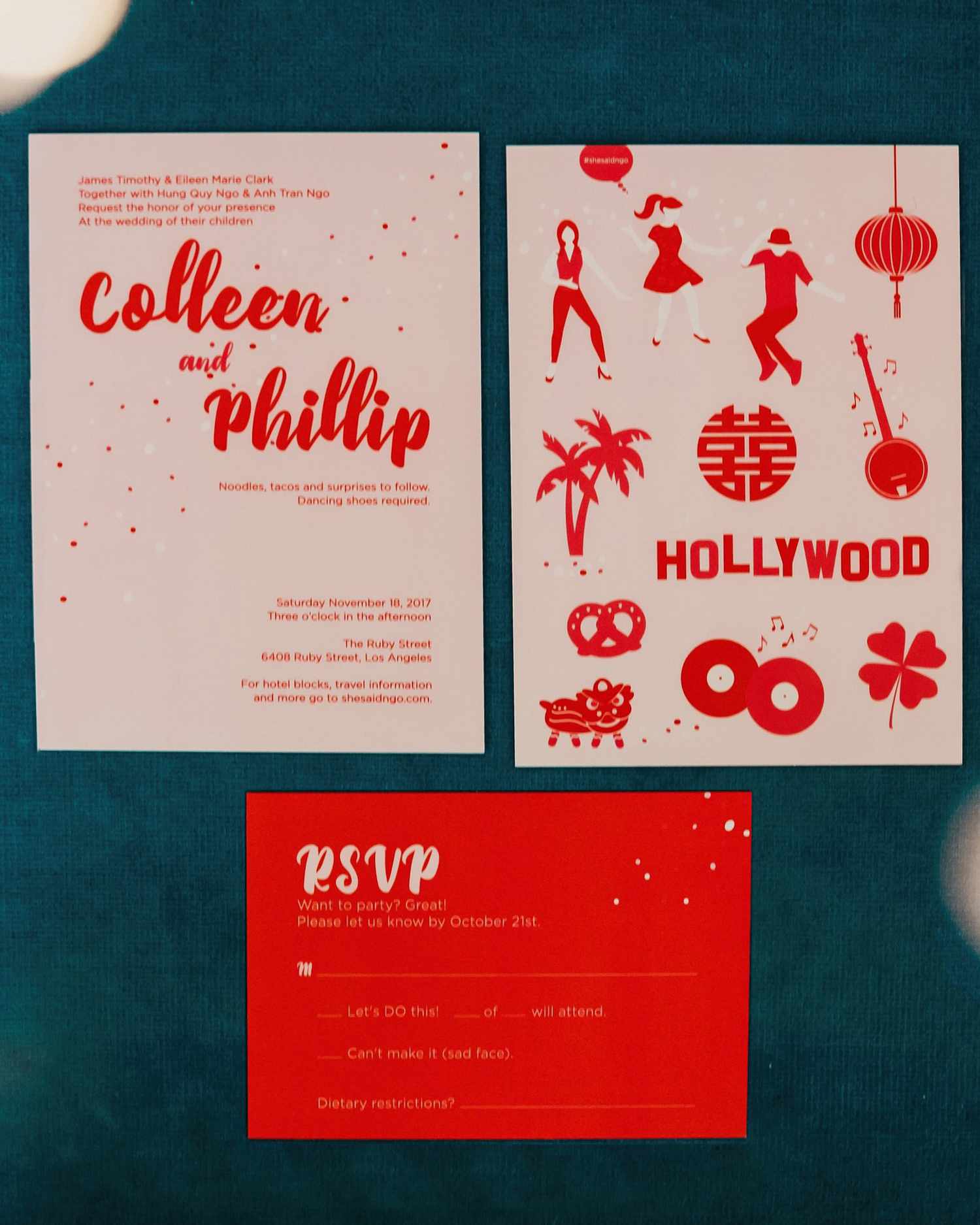 colleen pip wedding invite