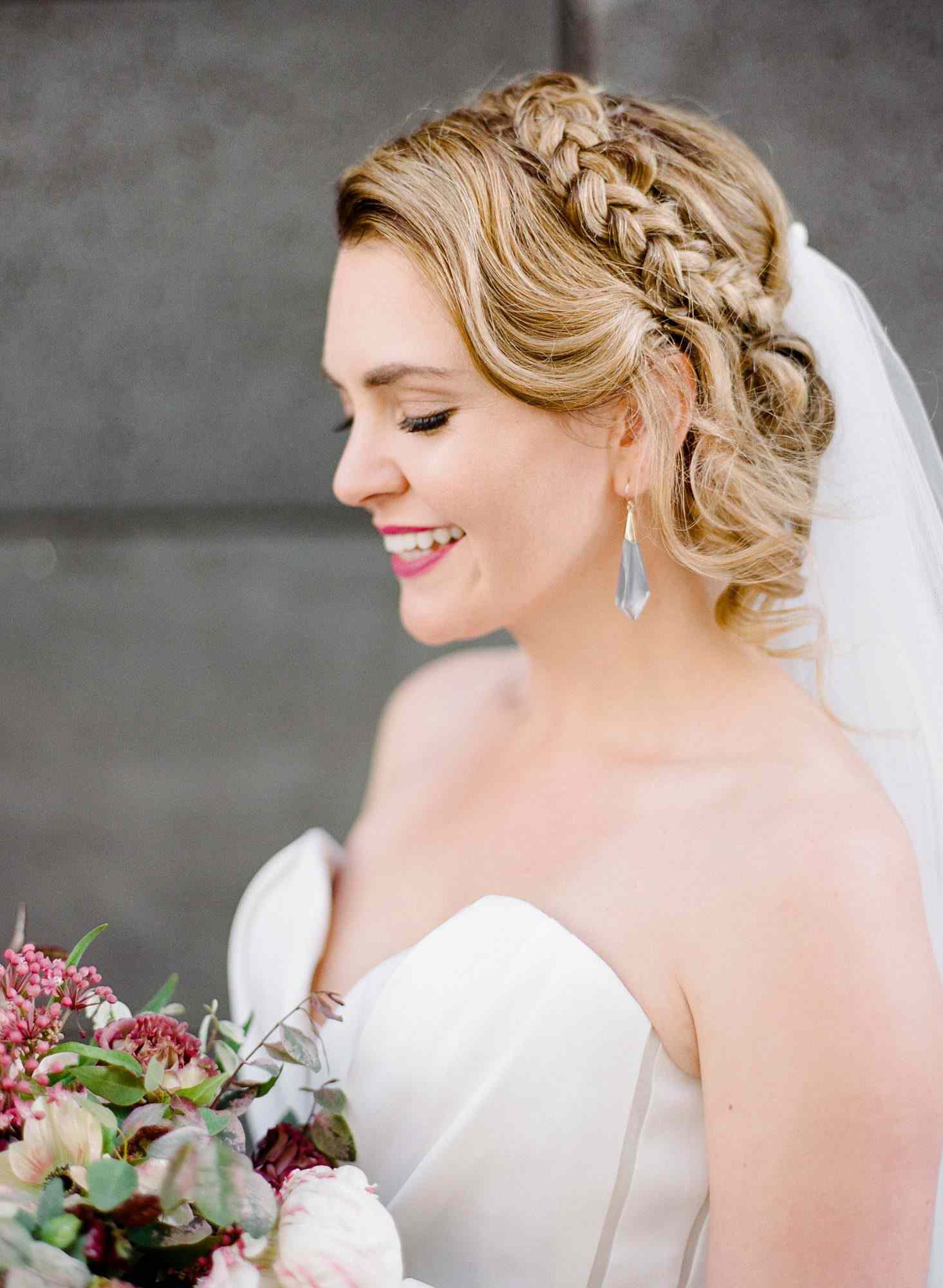 katie andre wedding bride hair updo braid