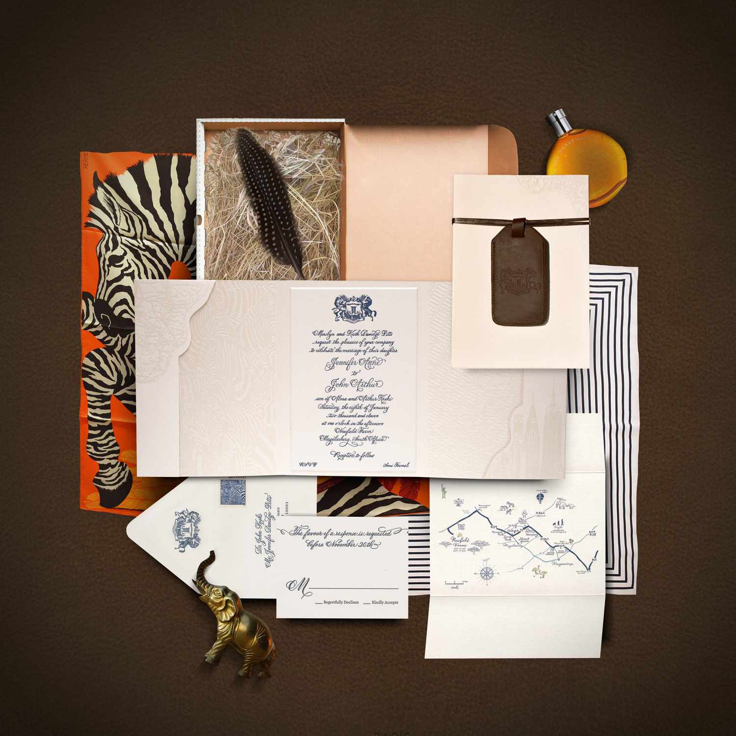Wedding Invitations in Mailer Boxes