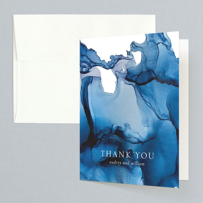 thank you notes minted blue tides