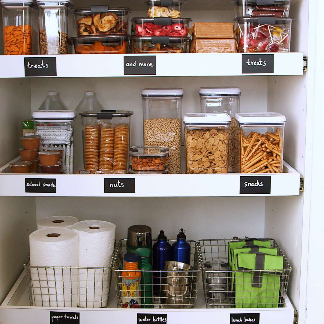 kid friendly pantry containers organization safety