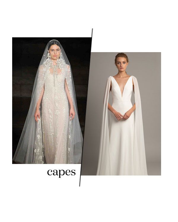 fall 2019 bridal fashion week trends capes