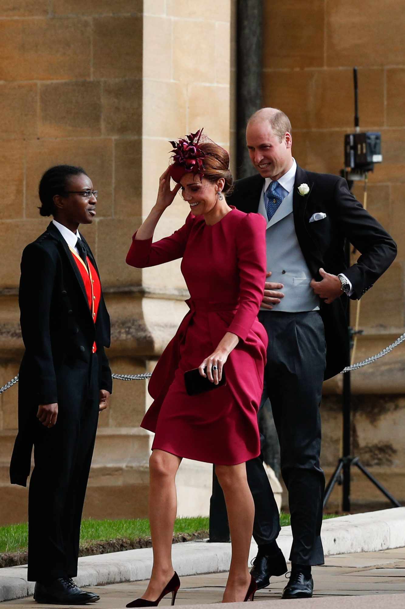Kate Middleton and Prince William at Princess Eugenie's 2018 royal wedding