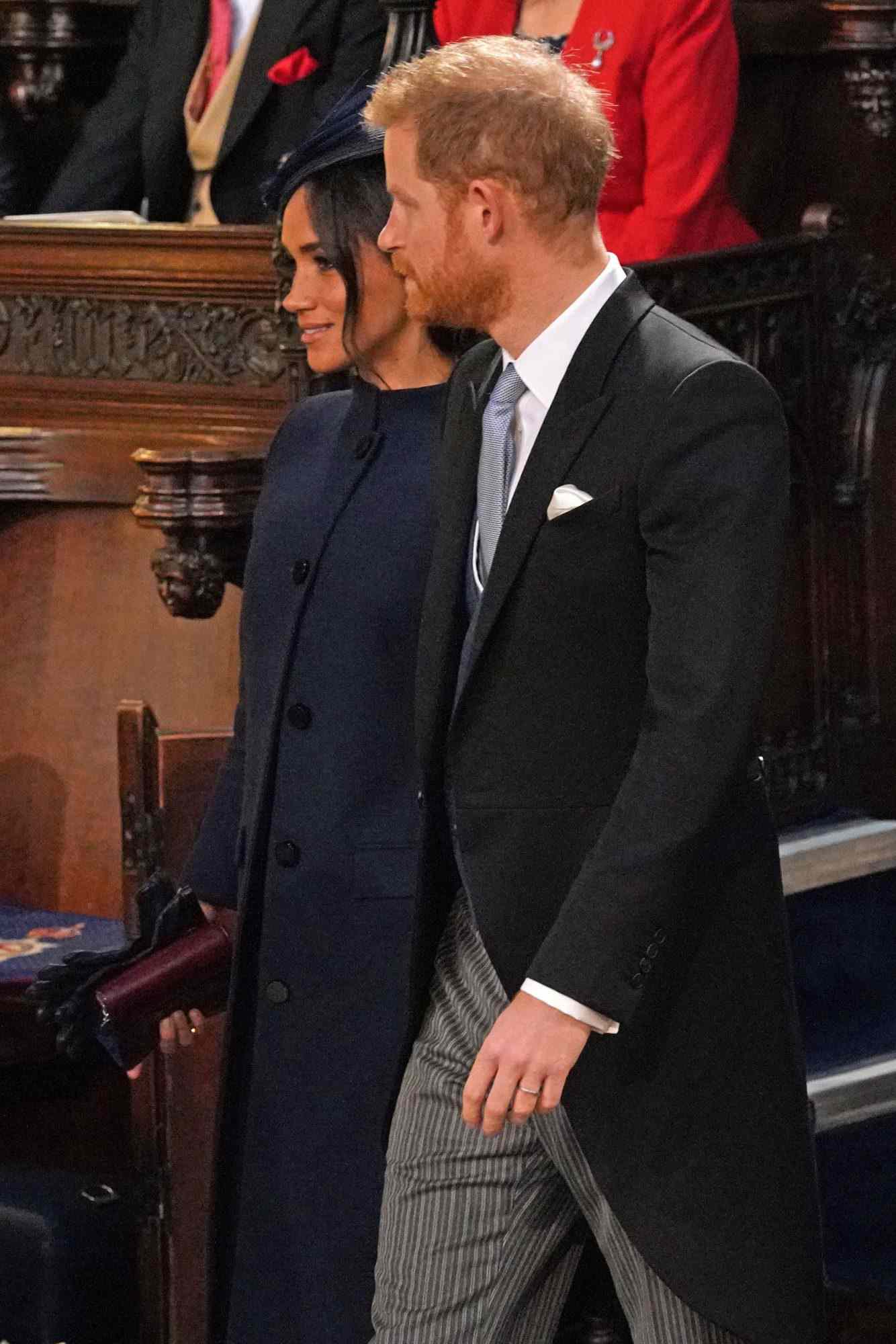 Meghan Markle and Prince Harry at Princess Eugenie's 2018 royal wedding