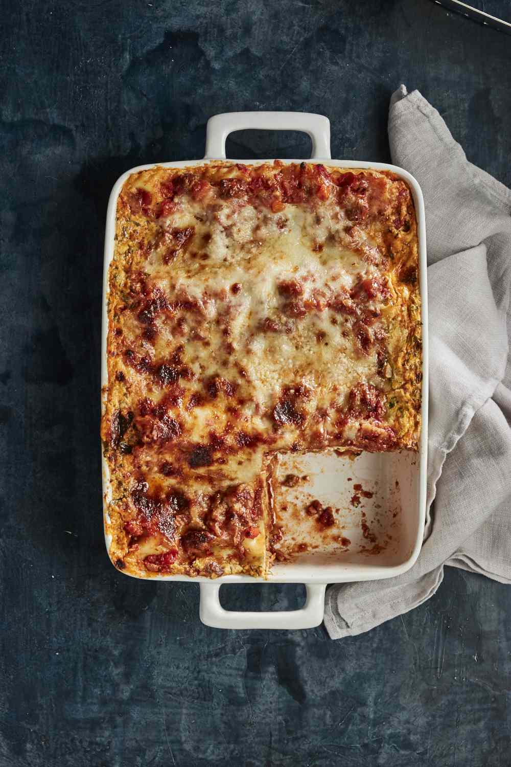 ultimate lasagna in pan