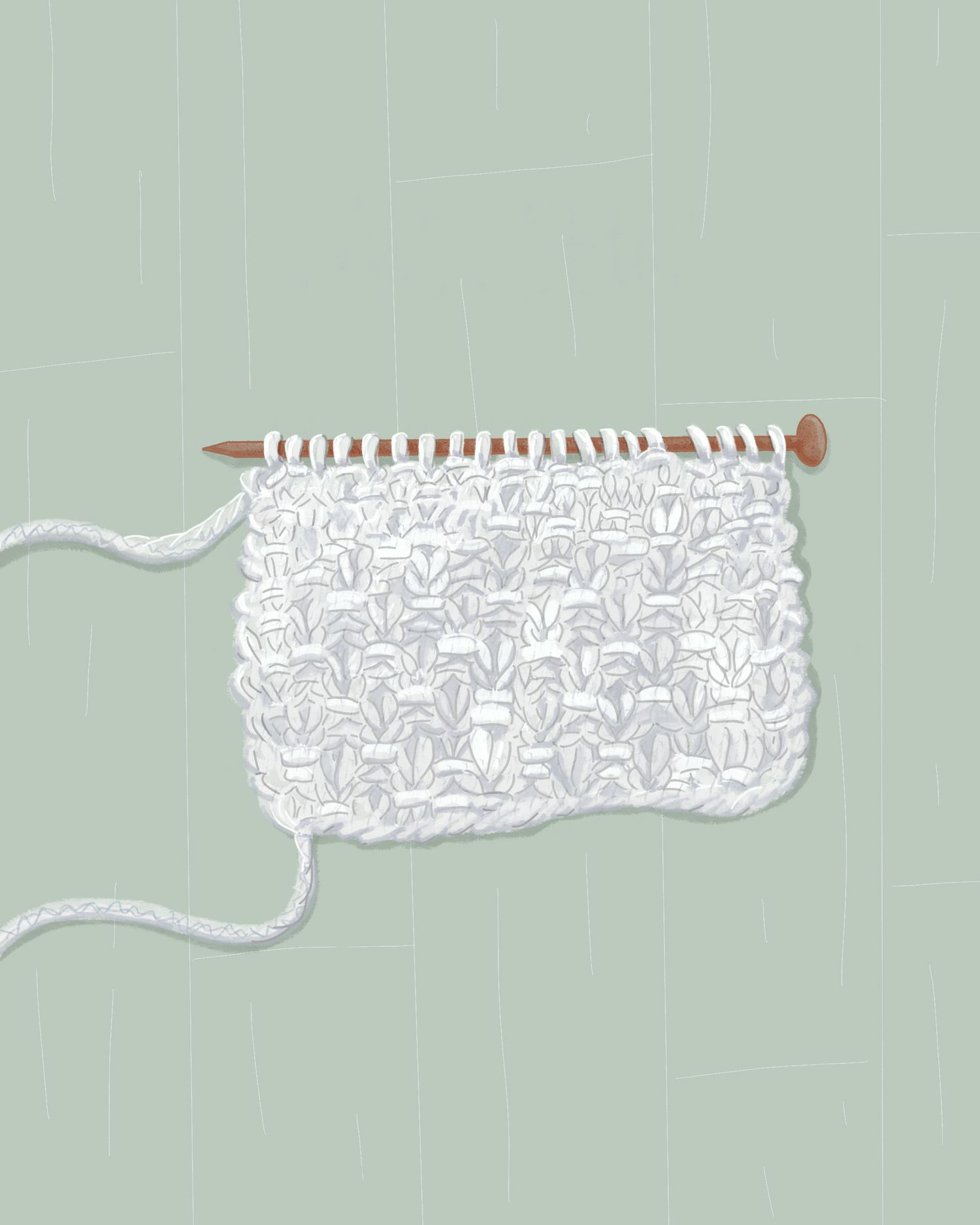 moss stitch in knitting