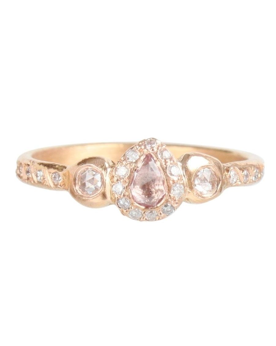 Elisa Solomon "Pavlova" Pink Sapphire Ring