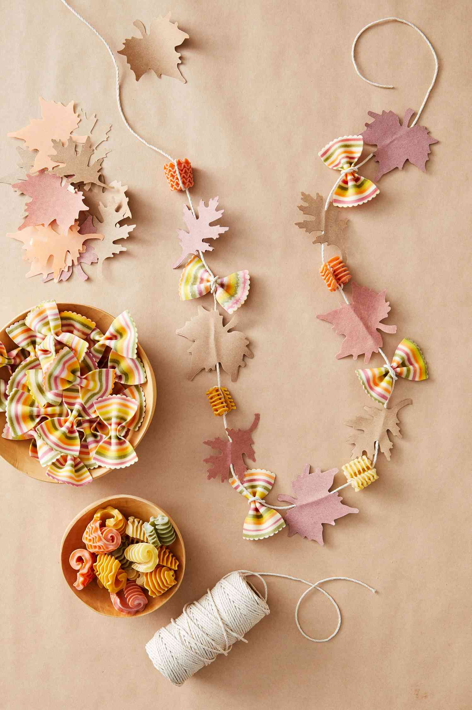 Pasta-and-Leaf Leis