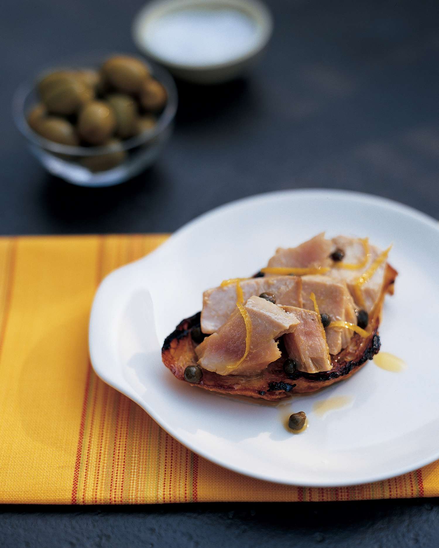 Bruschetta with Poached Tuna