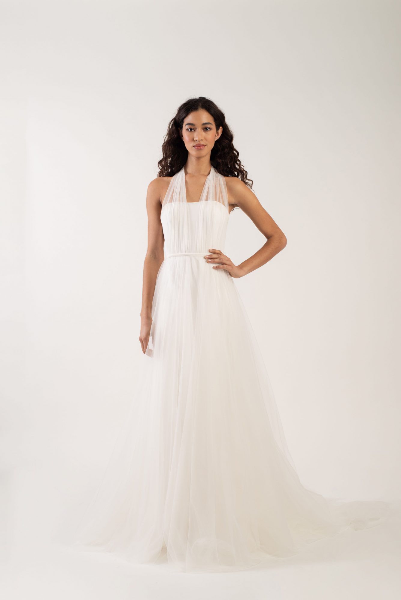 tulle halter strap tulle skirt a-line wedding dress Jenny by Jenny Yoo Spring 2020