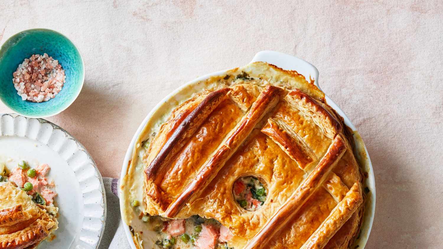 Salmon-and-Spinach Pot Pie