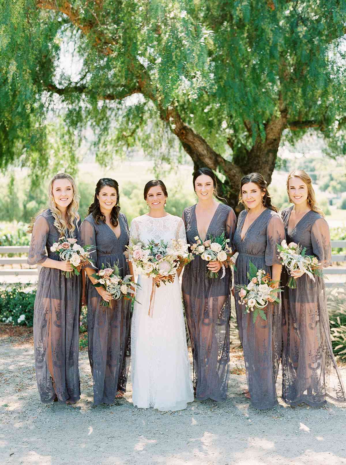 jena donny wedding bridesmaids and bride