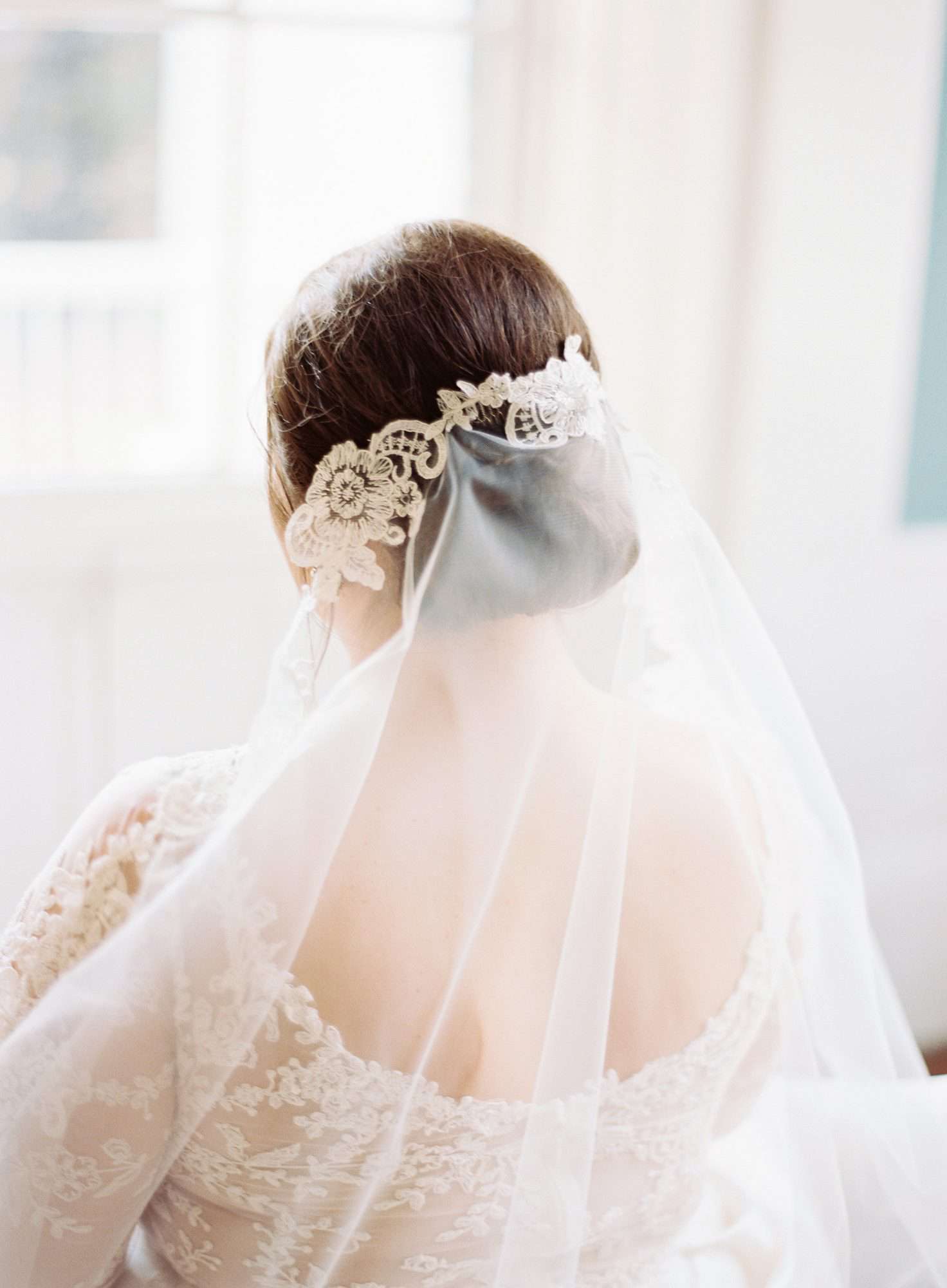 madeline brad wedding veil
