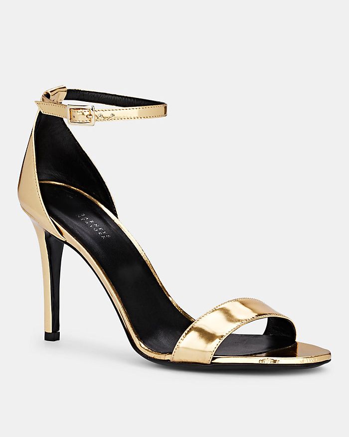 patent leather ankle-strap sandals bridesmaid shoes