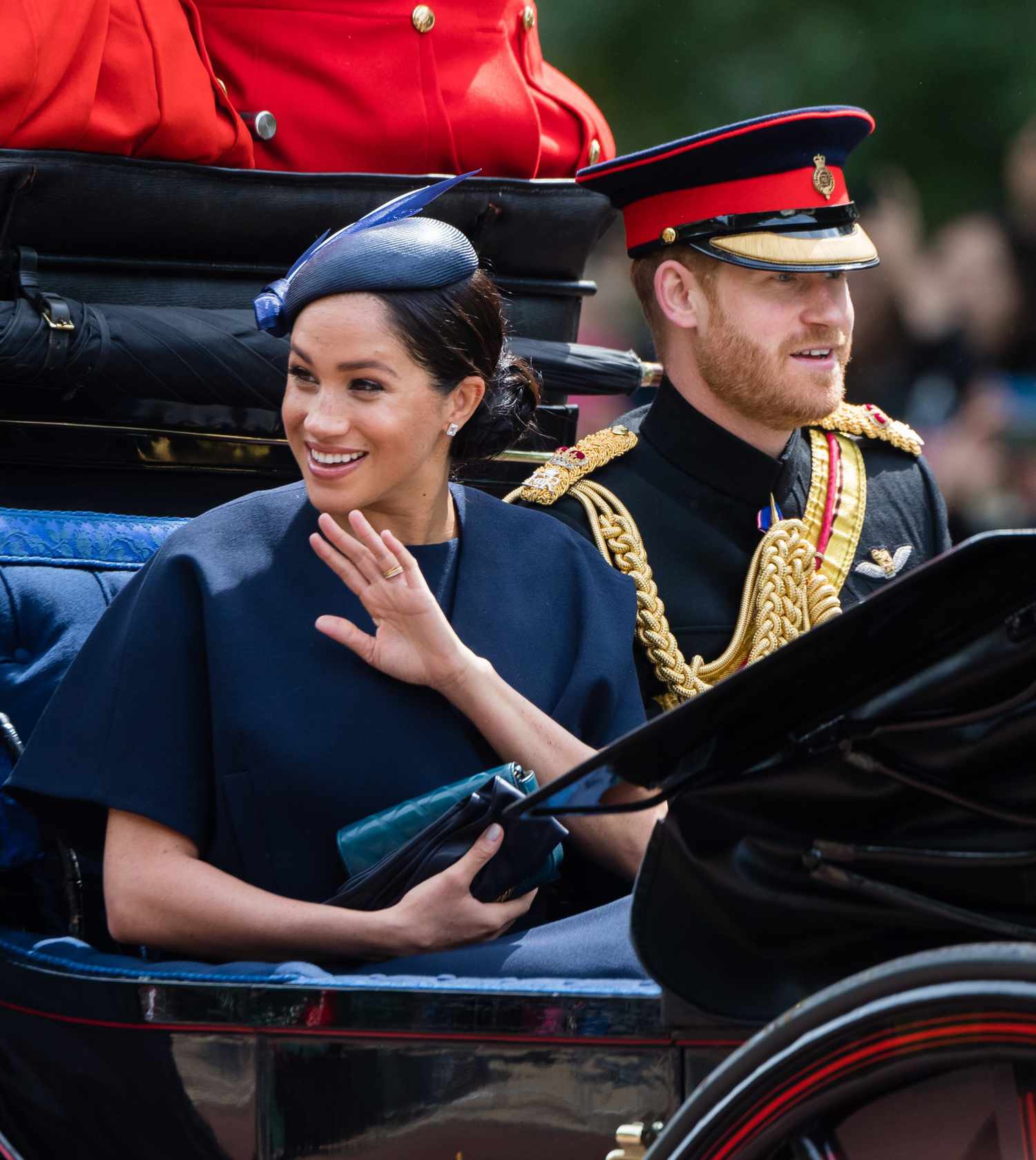 meghan markle and prince harry at troop the colour