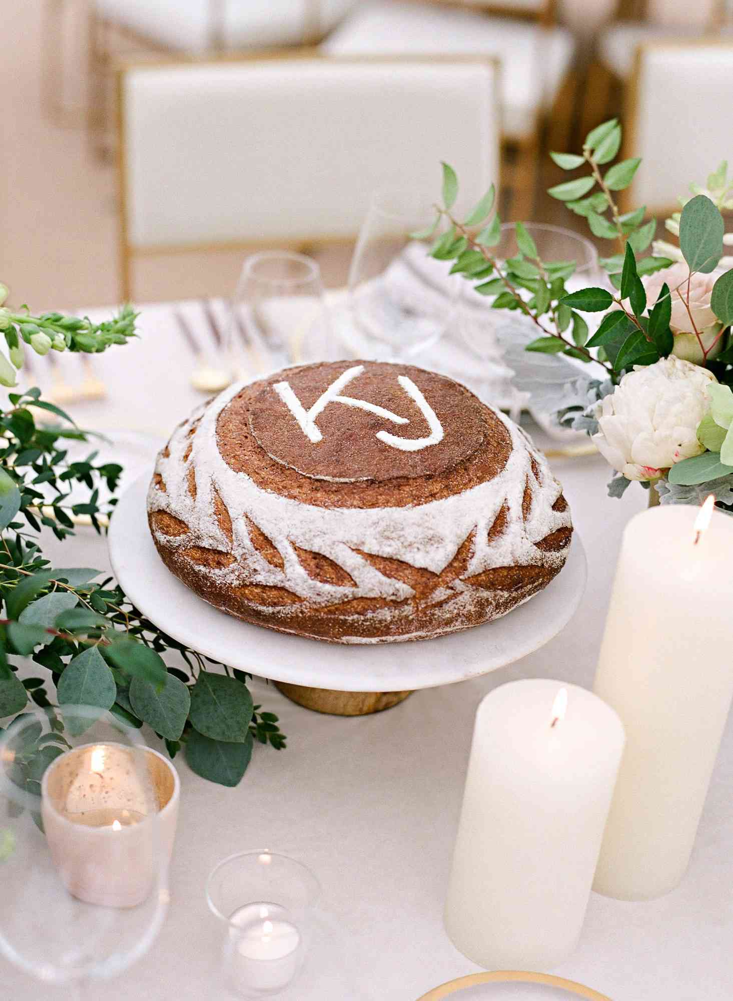 kelsey joc wedding santa barbara california monogrammed cake