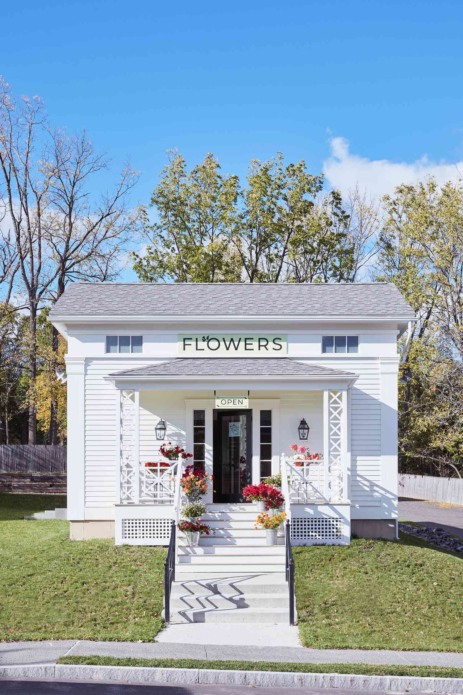 flower store on farm in upstate New York