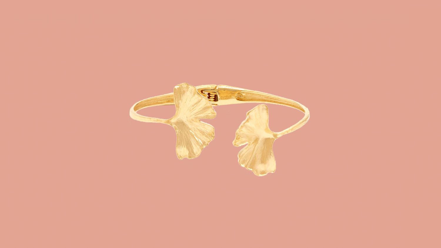 Aurelie Bidermann "Ginkgo" Leaf 18-karat Gold Bracelet
