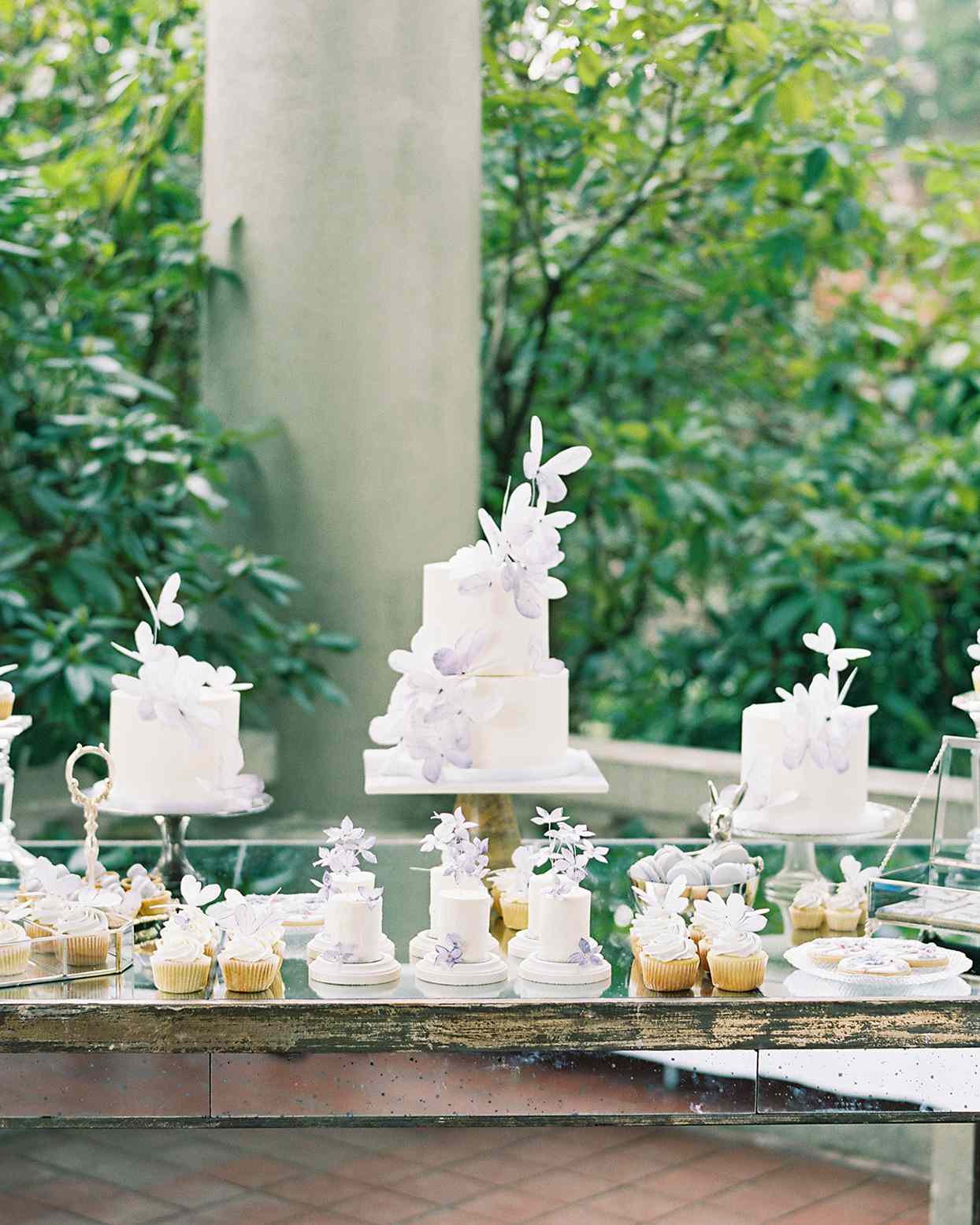 jackie ben wedding reception dessert table
