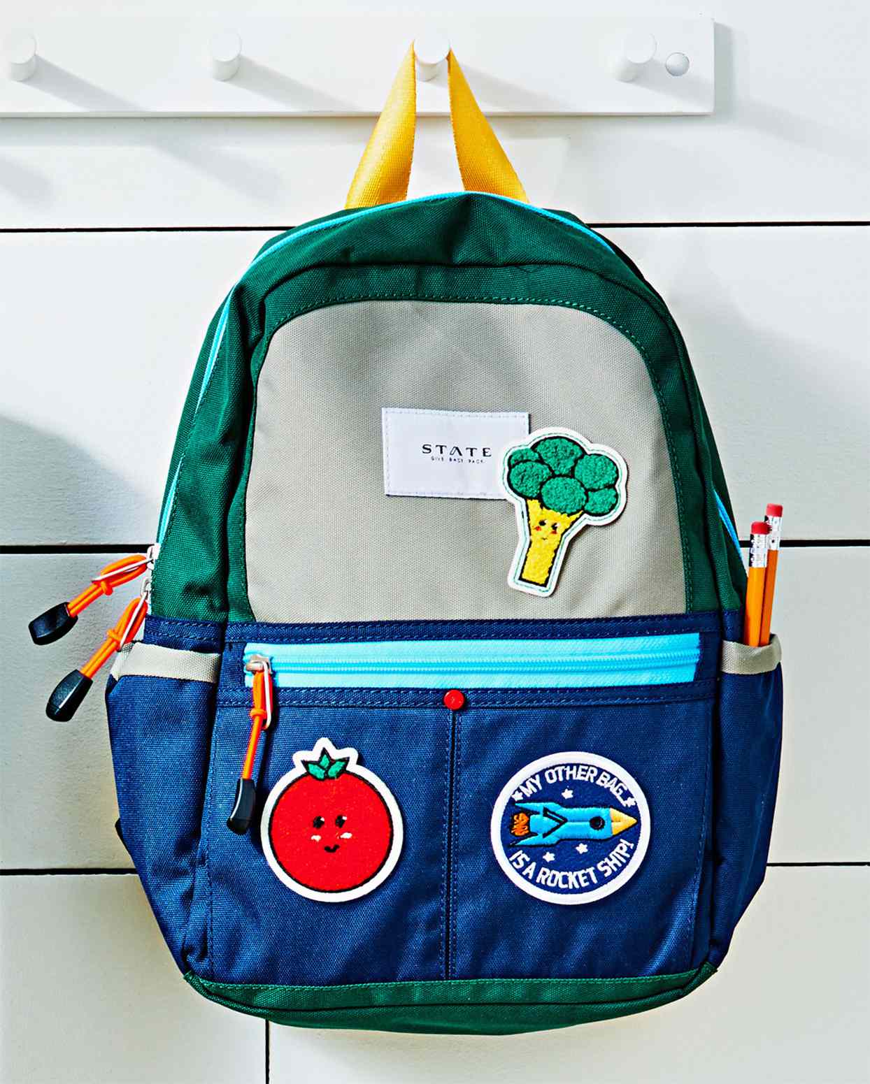 Backpack with Iron-On Patches